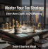 Strategic CPA tax planning concept showing chess pieces on financial documents with calculator, representing quarterly business tax strategy and growth planning