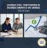 Licensed certified public accountant consulting with business owner on tax savings and financial growth strategies with upward trending chart showing UK business revenue increase in 2025