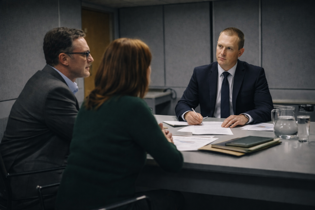 Tax investigation interview with HMRC — accountant representing client at stage 3