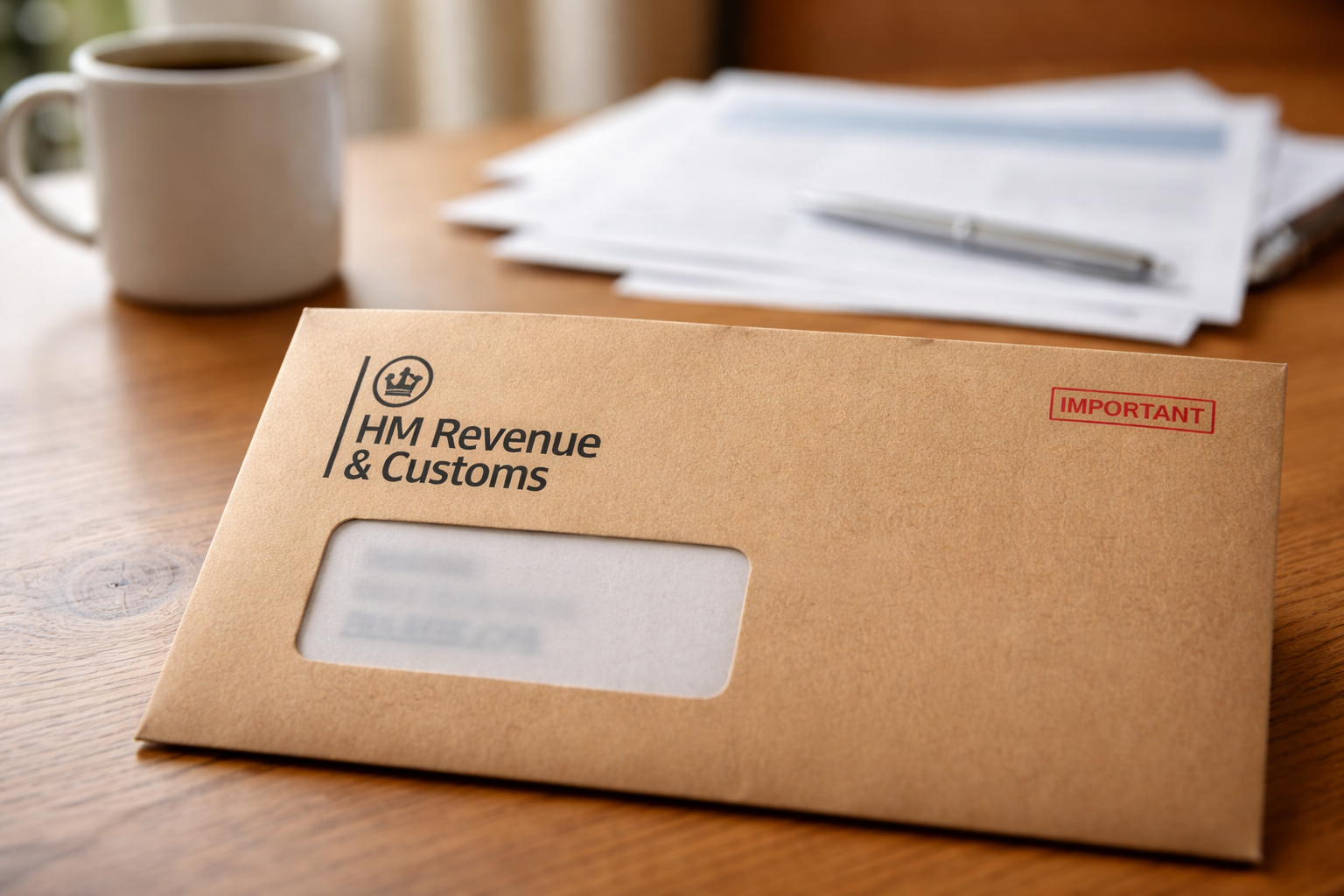 HMRC tax investigation letter on desk — 5 stages of a tax investigation guide