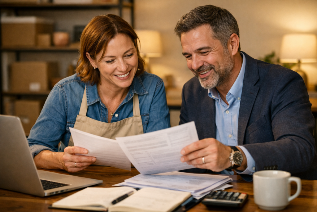 business owner choosing cost of accountant for a limited company UK — meeting in office