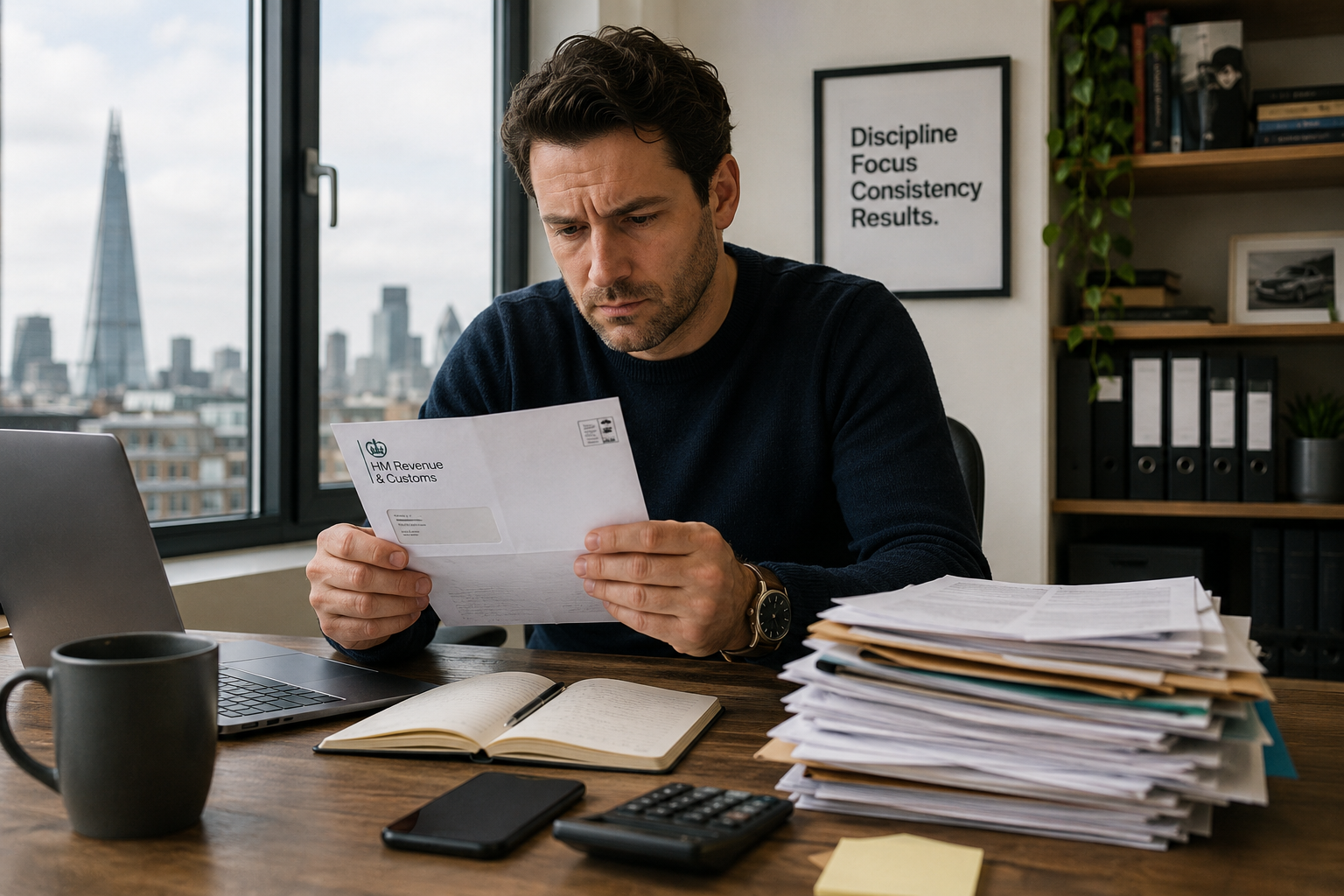 Signs you need a new accountant — business owner stressed by HMRC correspondence and late paperwork