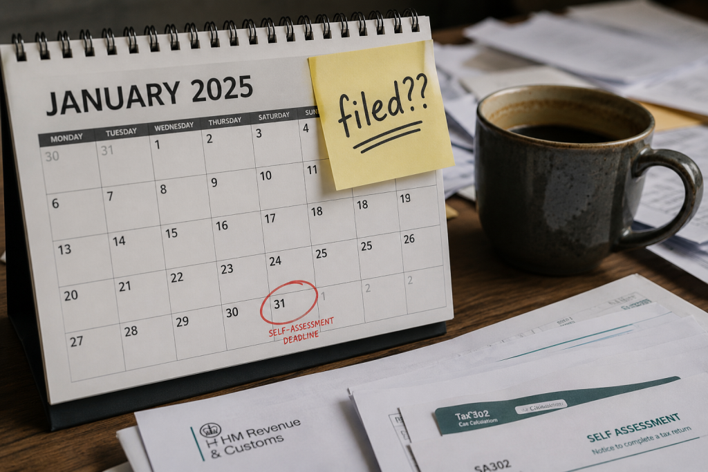 Missed HMRC self-assessment deadline on calendar — warning sign you need a new accountant