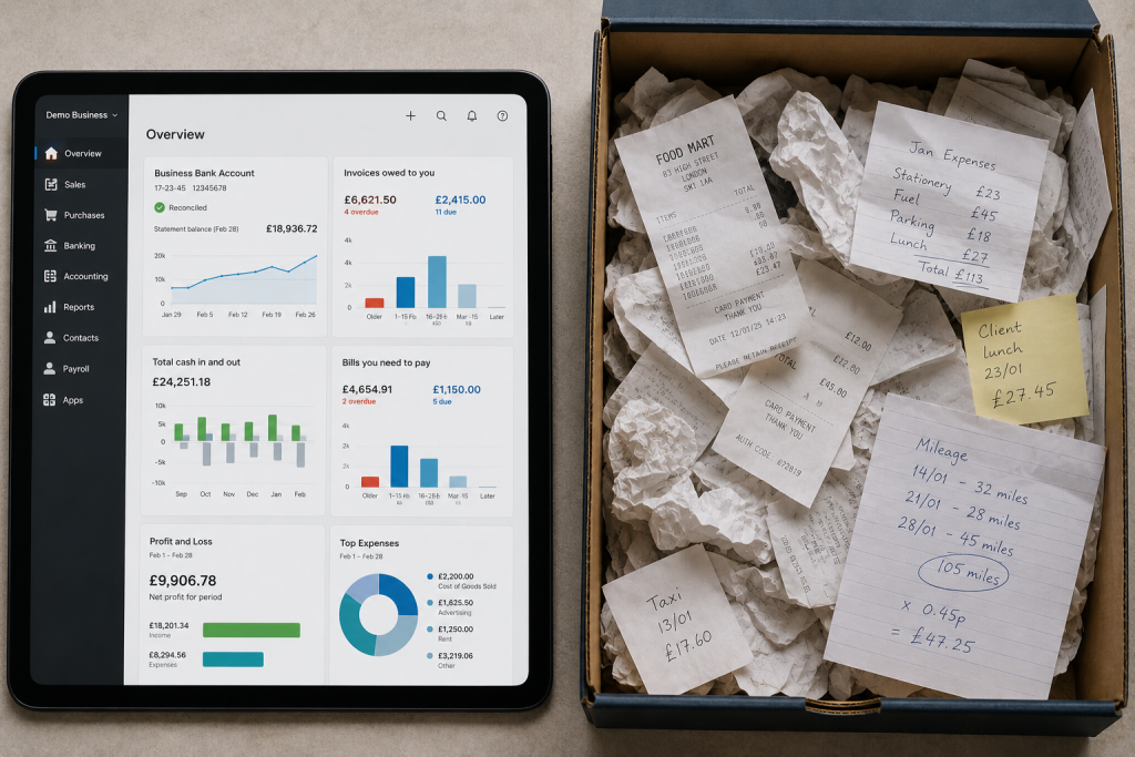 Cloud accounting software versus paper receipts — signs your accountant isn't keeping up with modern bookkeeping