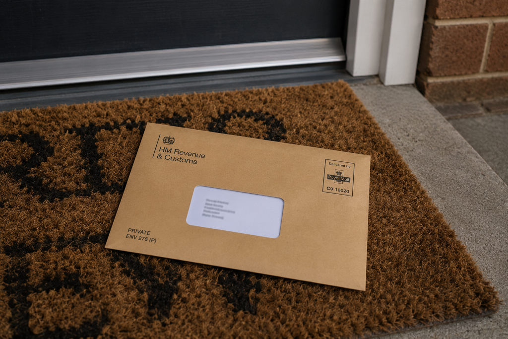 HMRC letter arriving for a sole trader tax investigation