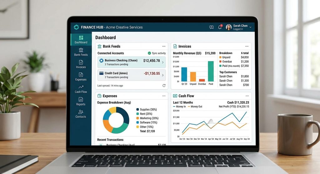 Manage startup bookkeeping with cloud accounting software
