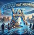 A creative illustration of London business owners leaving behind chaotic paperwork to walk through a glowing VAT Number portal, representing streamlined HMRC compliance and Making Tax Digital guidance by ASK Accountants UK Ltd in Wimbledon.