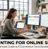 Featured image for the ultimate guide to e-commerce tax showing a woman at a desk managing accounting for online sellers.