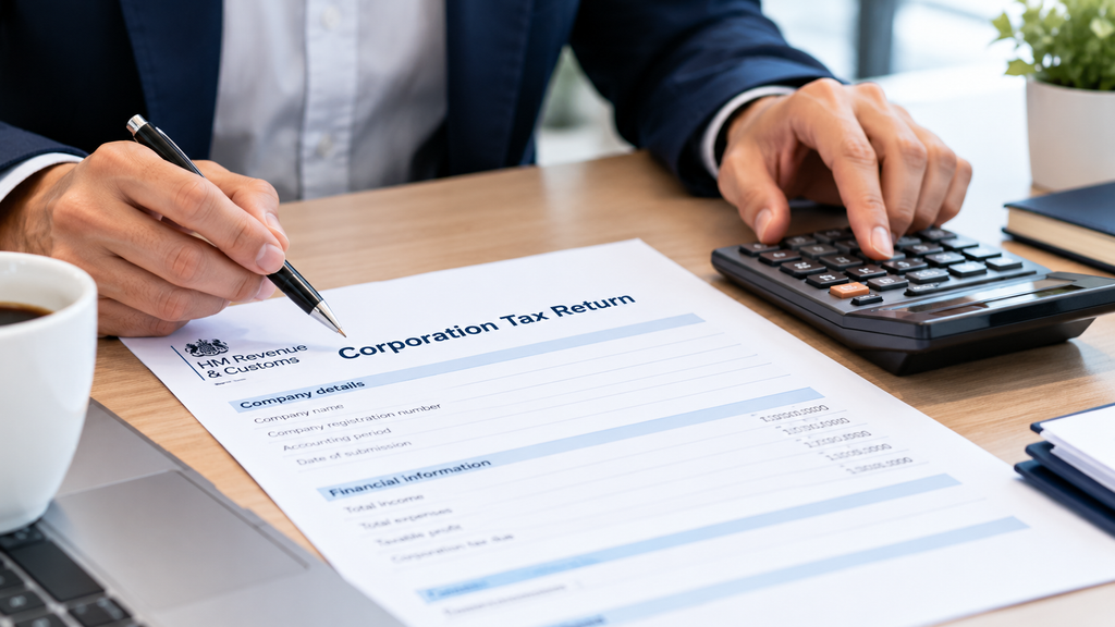 Reviewing a corporation tax return to avoid Section 455 tax errors.